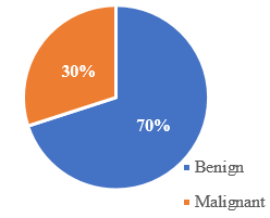 Incidence: Benign vs Malignant