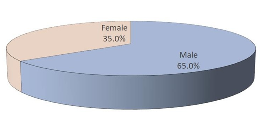 Sex wise distribution