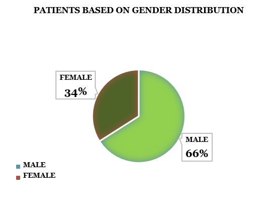 Categorization of patients based on the gender