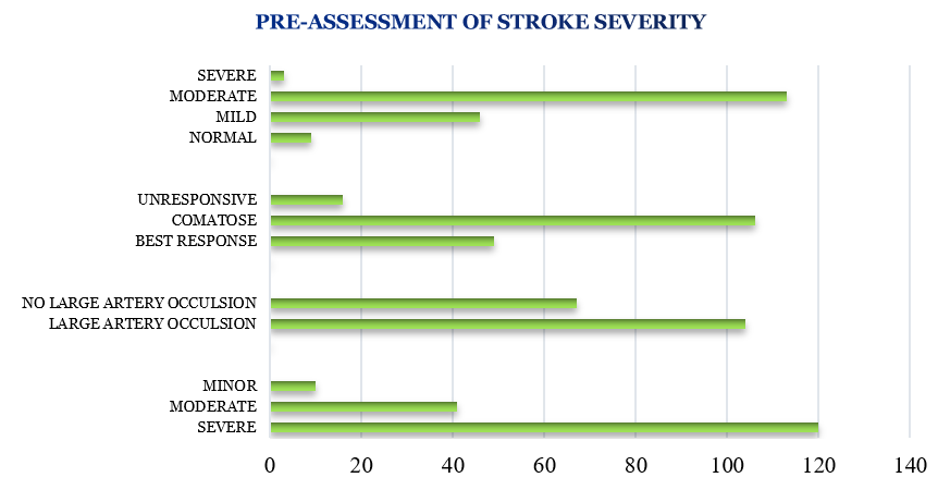 Pre-assessment of stroke severity