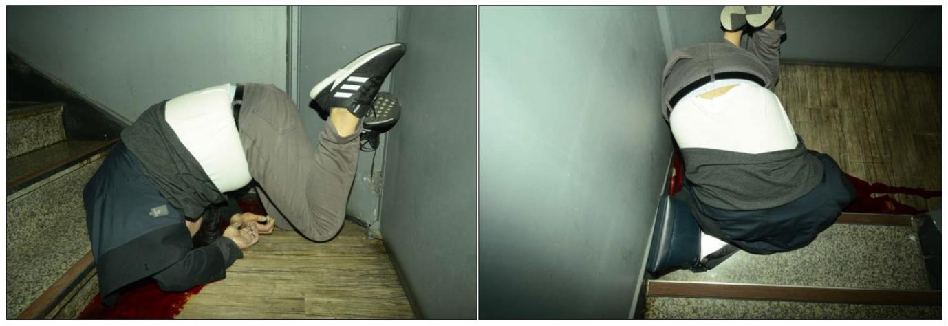 Image showing the body in Jack-knife & inverted position