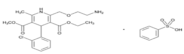 Structure of amlodipine besylate (AML)