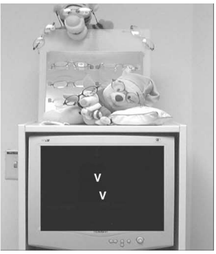 Image seen by patient when light is turn on