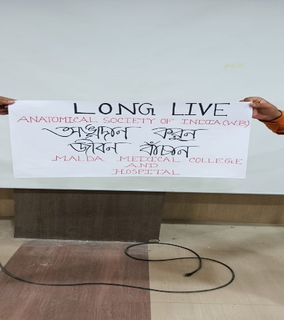 Placard display during Oath taking ceremony  