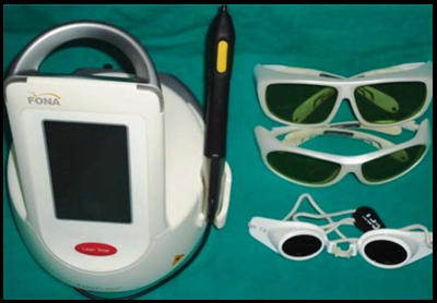 Sirona diode laser unit.