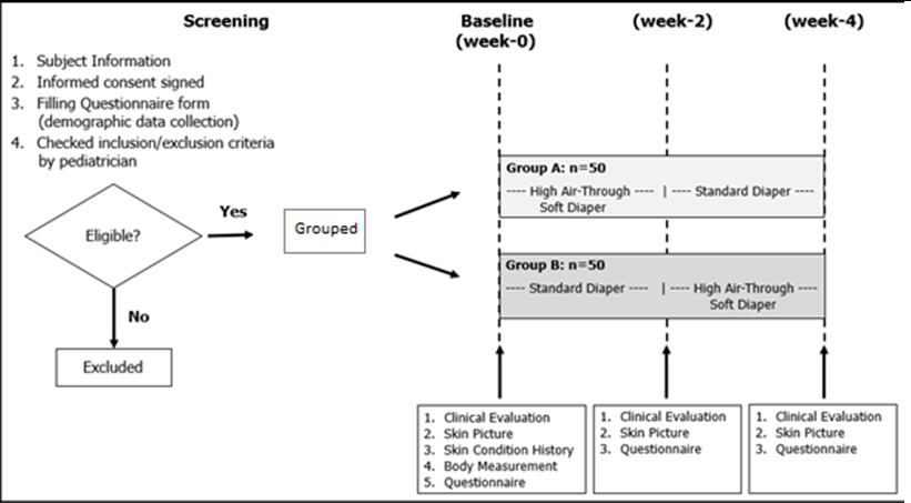 The flow chart of the study.