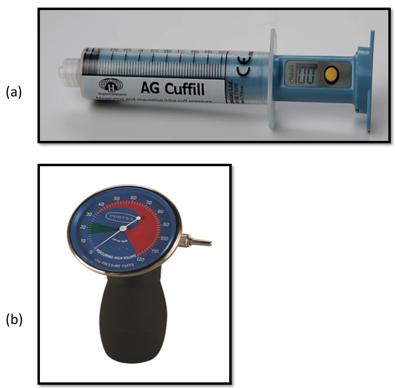 (a) AG Cuffill (b) Portex Analog manometer