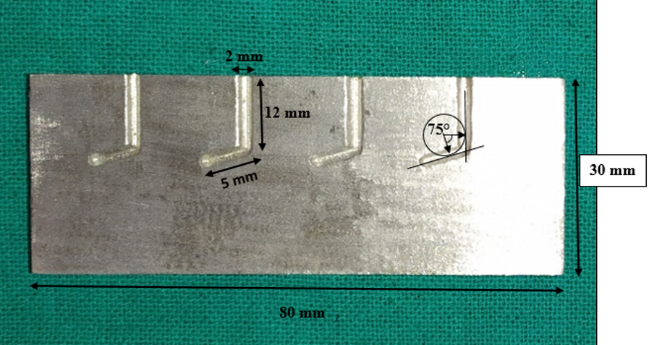 Customized stainless steel metal block for cyclic fatigue testing
