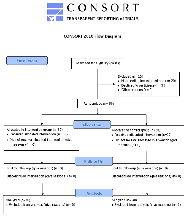 CONSORT flow diagram of the study