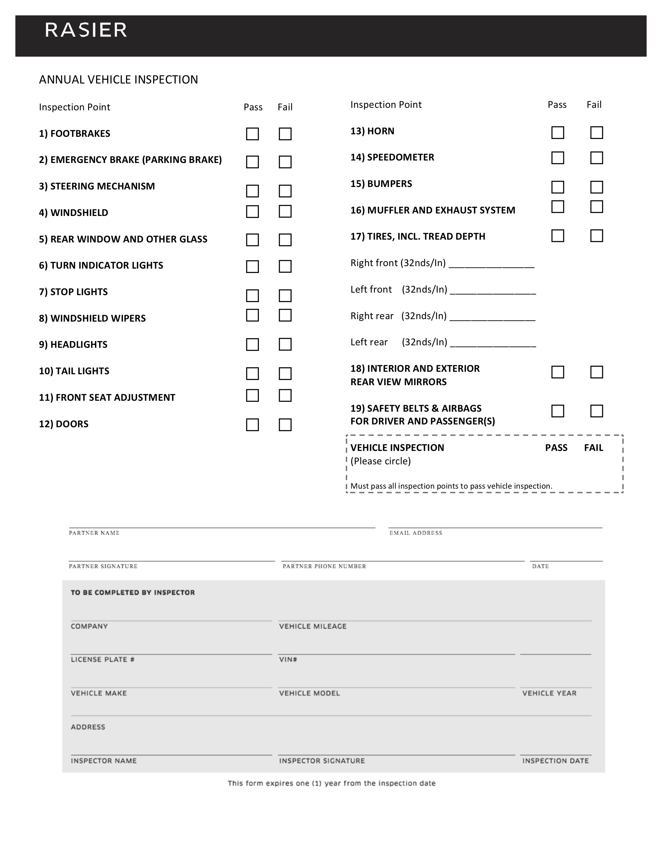 vehicle inspections in fayetteville ar uber rasier vehicle inspection form