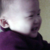 Oh, look at the happy baby! (This is how Dorothy and I talk now.)