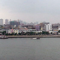 View from our hotel room: daytime.