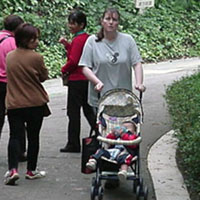 Hey did you just see that? Is that a white woman with a Chinese baby?