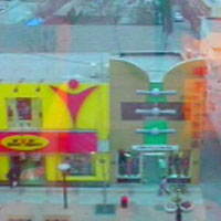 Out the window from our hotel room.