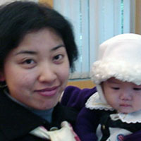 A reunion between Aelex and her caregiver.