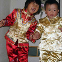 When you convert to Buddhism, you gotta dress the part.