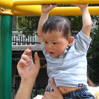 Matthew demonstrating superior athletic potential.