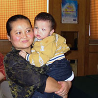 Matthew arrives via caregiver express.