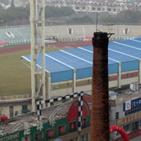 View from our hotel room. Dorothy, we&rsquo;re not in Hong Kong anymore.