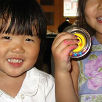 Aelex and her new friend Ella.