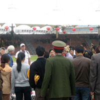 These are the types of crowds we tend to draw out on the streets.