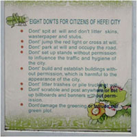 Wanna live in Hefei? Then don&rsquo;t do the following.