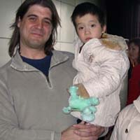 Ba ba, Olivia and her caregivers.