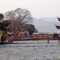 A beautiful day at scenic West Lake.