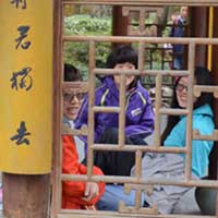 Per Buddhist teachings, the kids are both there and not there simultaneously.