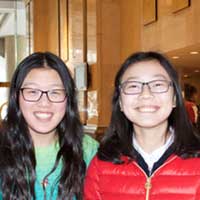 Aelex and her Chinese BFF May.