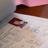 The original paperwork from Aelex&rsquo;s adoption file.