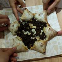 Chinese dessert pizza. Better than it sounds.