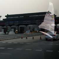 Chinese vernacular architecture is up in your toll booth.