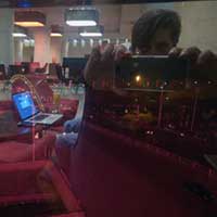 Hefei at night: inside and outside.