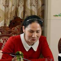 The woman in the middle is the person who found Matthew left on the doorstep of the orphanage.