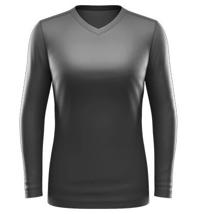 Fitted Tech Tee Long V Neck Blank Template