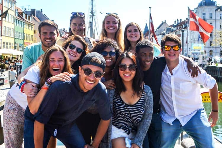 up with people international cast standing together