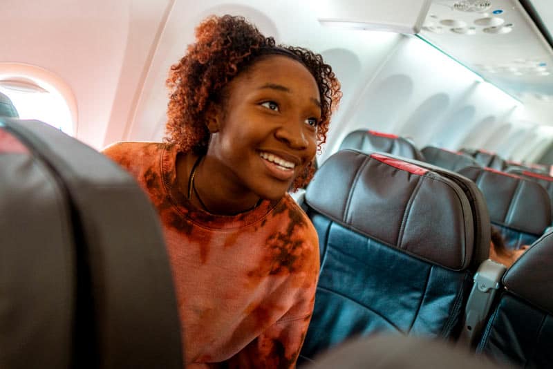 up with people cast member flying in a plane
