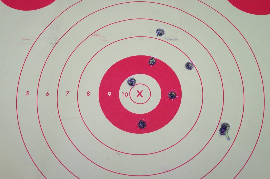 self-defense training target