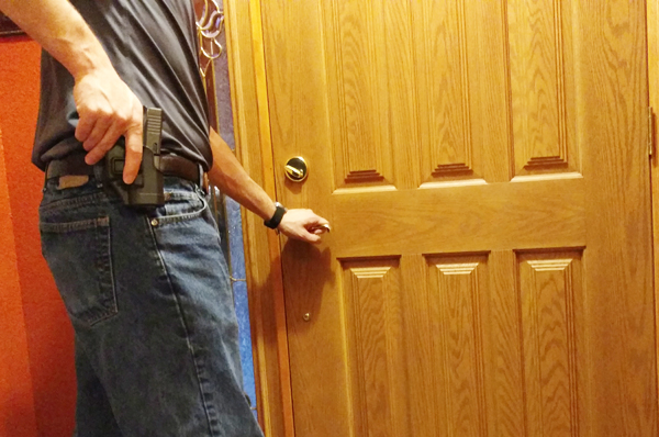 Answering the Door armed