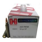 Hornady 223 Remington 55 Gr, HP Steel Match Hornady 223 Remington 55 Gr, HP Steel Match