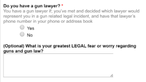 Survey Results: Gun Owner Legal Preparedness Poll