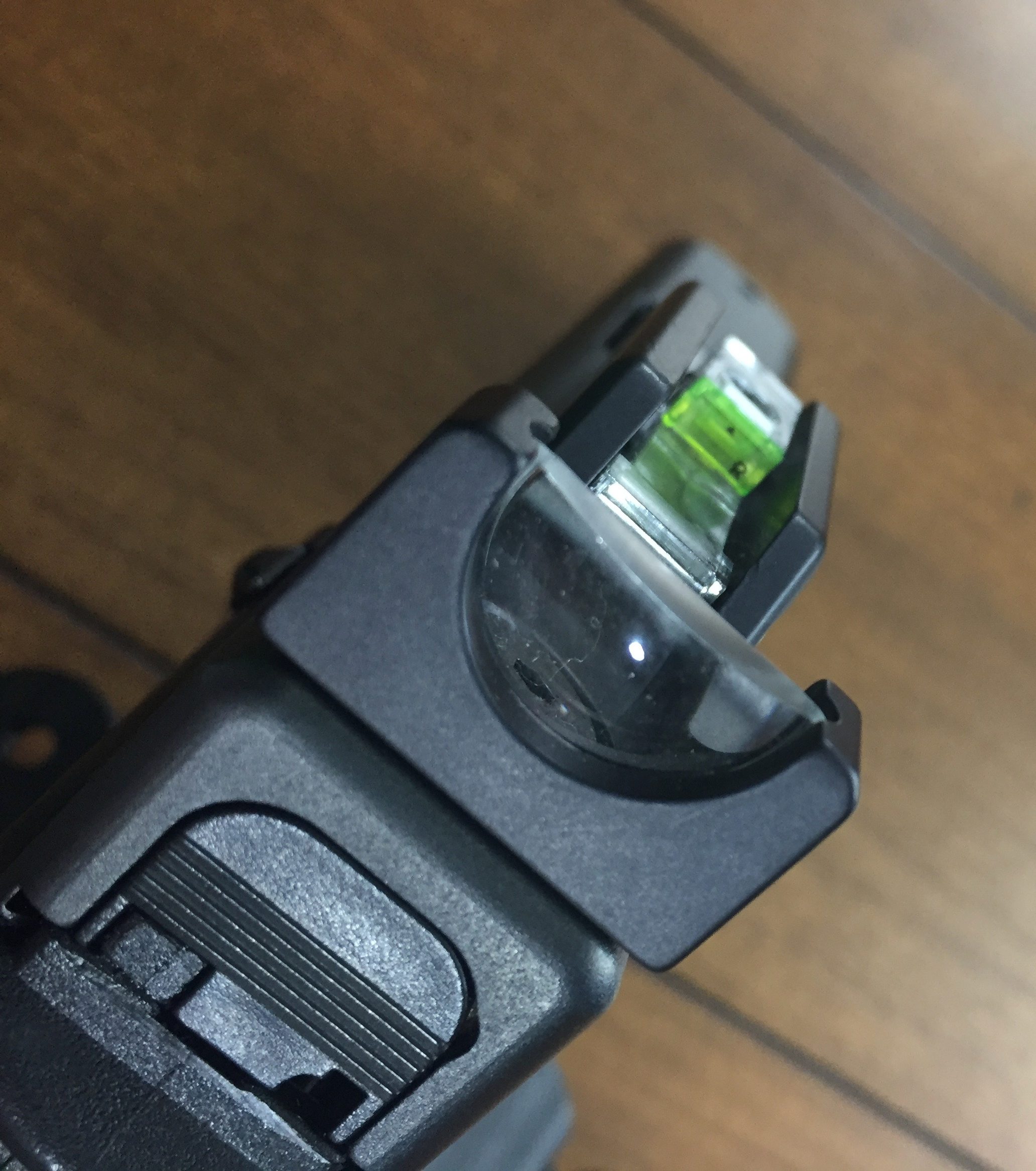 Tritium lit see all open sight