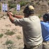 Lessons Learned: Two Person Armed Defense training with Rob Pincus folks assist each other moving to each other and dealing with a threat