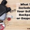 What To Include In Your School Backpack or Daypack edc backpack gear