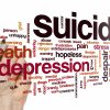 Suicide Prevention and the Responsible Gun Owner Suicide concept word cloud background