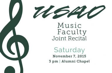Graphic for the 2015 Music Faculty Concert.