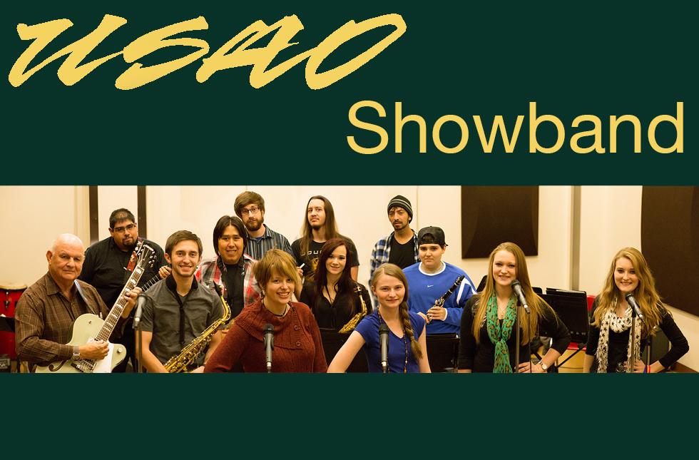 The USAO Showband will show off the diversity in popular music by playing pop, rock, jazz and country classics in an upcoming concert beginning at 7:30 p.m. on Nov. 22 in Te Ata Memorial Auditorium. The event is free and open to the public.