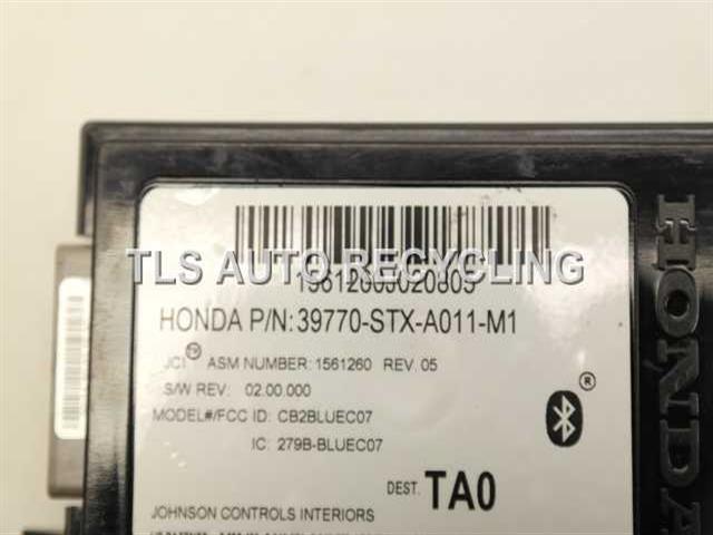2007 acura mdx chassis cont mod hft hands free telephone