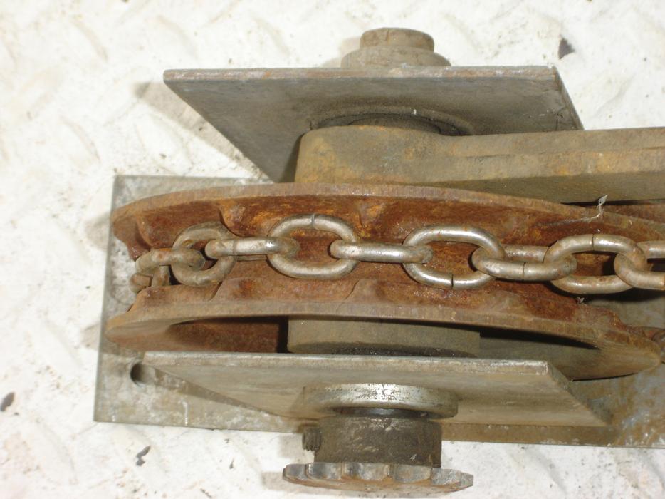Two chain hoist pulleys with chains in good working order Central